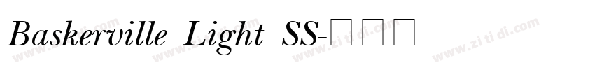 Baskerville Light SS字体转换